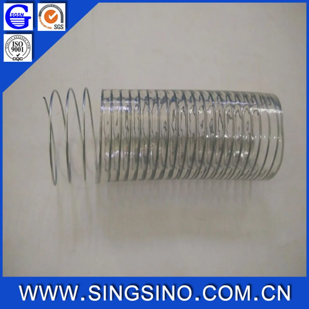 
Transparent 25mm Steel Wire Reinforced Hose / 1' PVC Steel Wire Reinforced Hose for Drawing Water in Industrial, Factories 