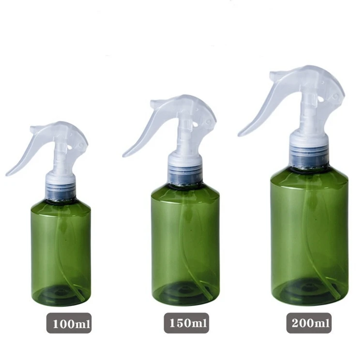 High Quality Fancy Custom Size Printing Pet Pp 150ml 200ml Cosmetic Plastic Trigger Spray Bottle