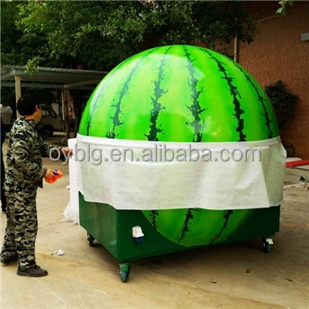 fiberglass watermelon design fresh fruit juice bar kiosk /fast food trailer truck