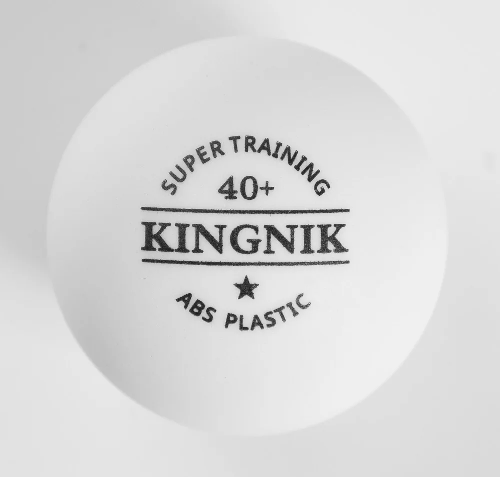 Идеальное вращение KINGNIK super trainining 1 star 40 + белый пластиковый мяч для настольного тенниса