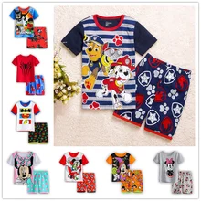 Summer Children Clothing Sets Baby boy s pajamas suits Girls Sets kids sleepwear pajamas cotton short