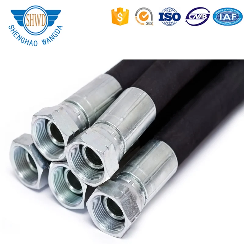 Competitive Price Steel Wire Braided Rubber Hydraulic Hoses And Fittings