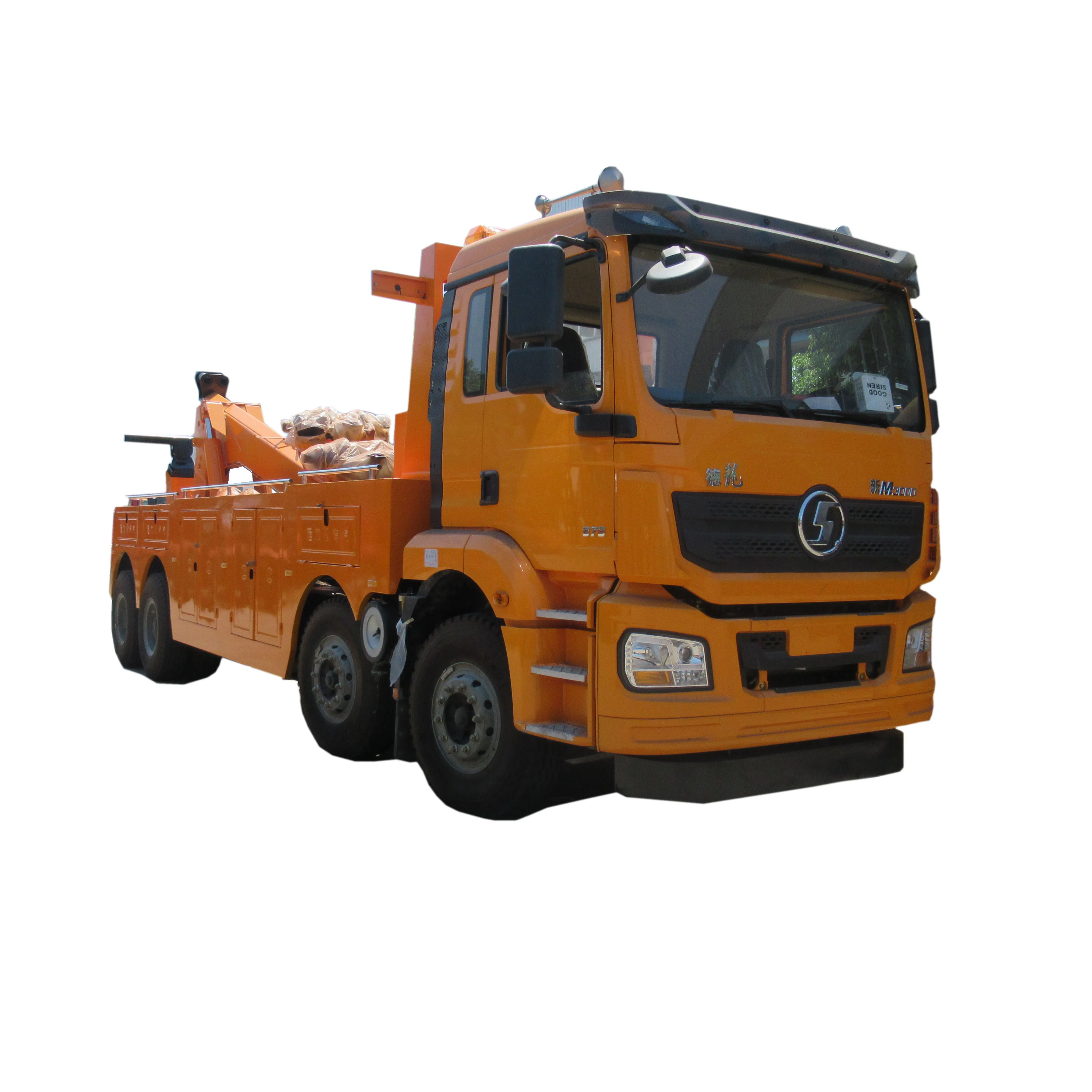 Спасательный Грузовик FAW 8x4 с краном, 75 тонн, 80 тонн, тяжелые тягачи, Эвакуаторы для продажи