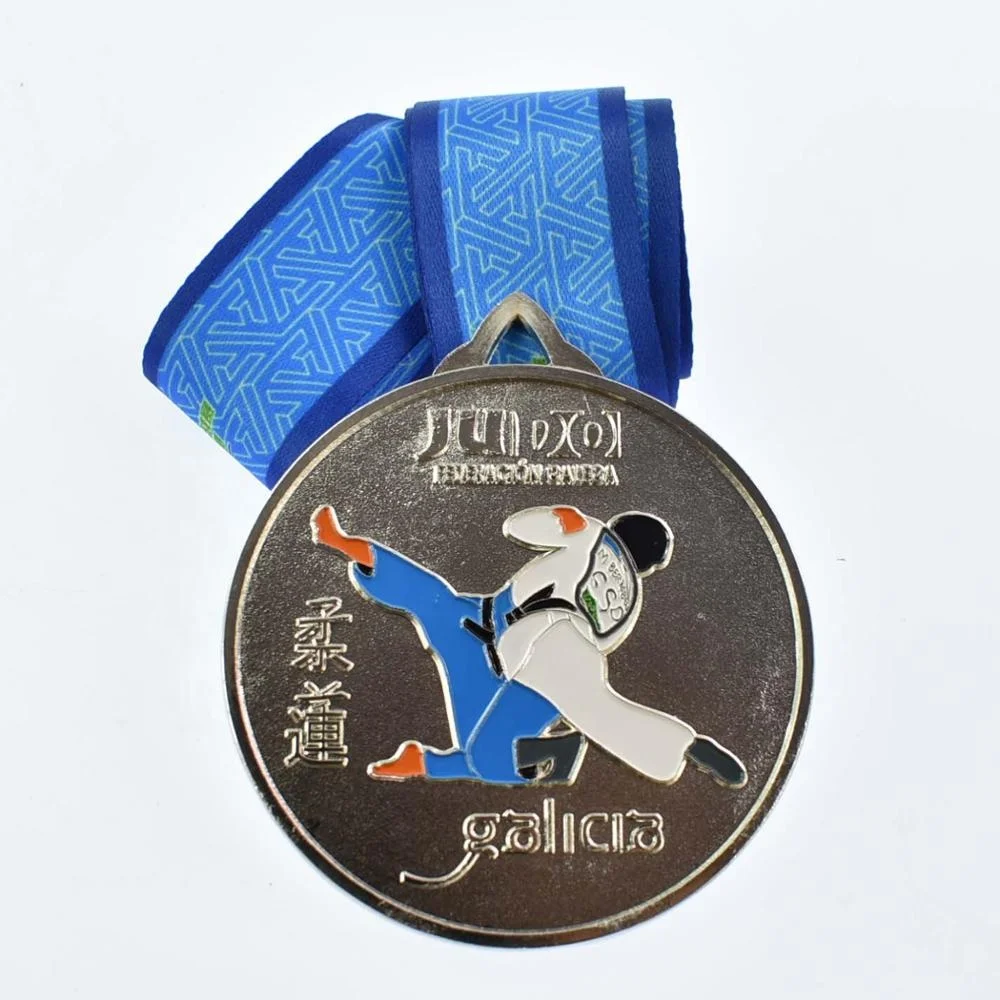 custom metal zinc alloy hard enamel Japan judo medal