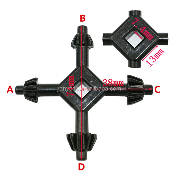 4 In 1 Drill Chuck Key Wrench Alloy Steel Universal Power Hand Tool Accessories for Electric Drills Chuck Size 6mm 9mm 10mm 13mm