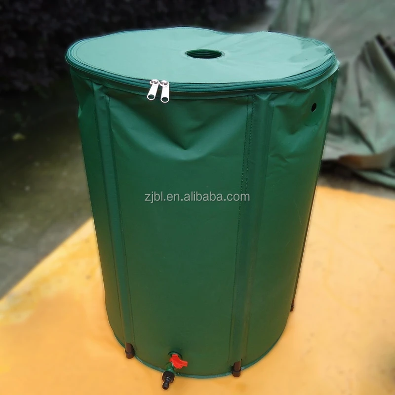Baolong Folding plastic rain barrel rain collector garden tool collapsible water tank manufacturer 100litter RC470