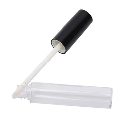 8ml PETG Lip Gloss Wand Tube with Black Cover Caps and Stopper