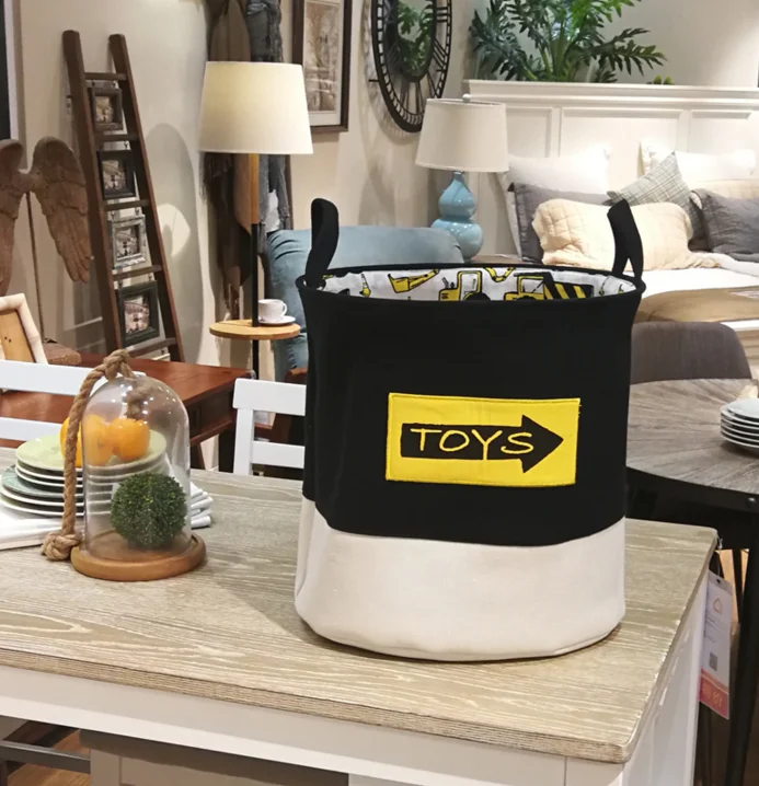 
Ins Organic Cotton Toy Storage Baby Basket 