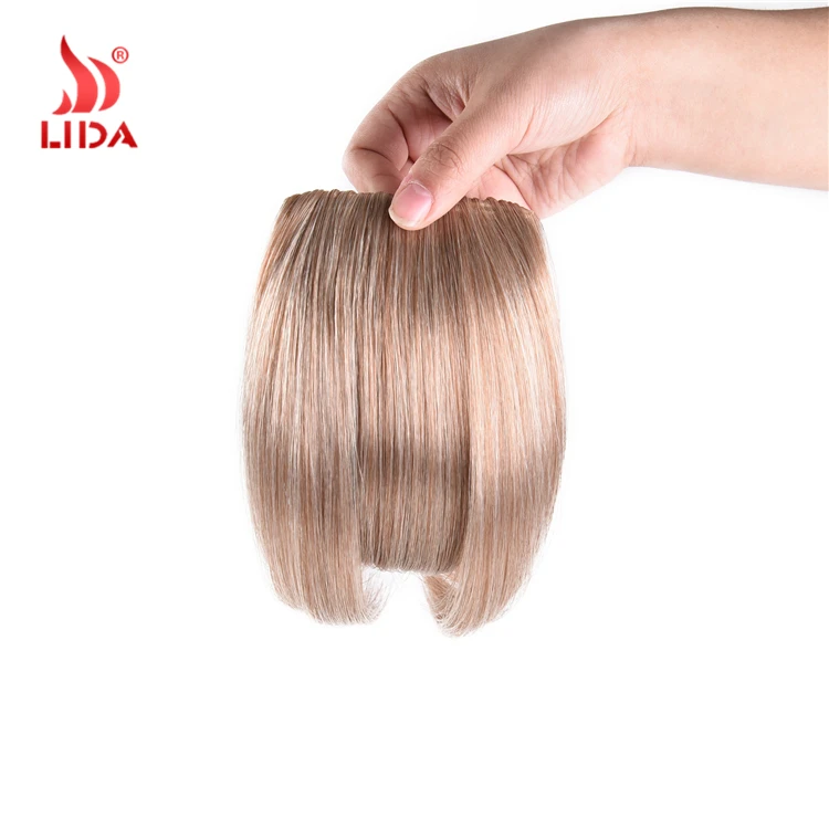 
Lida synthetic Clip in hair bangs fringes blunt bangs lily hair piece 