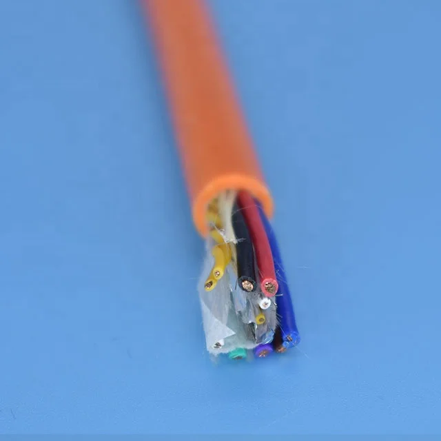 10 core polyurethane flexible hybrid cable signal and power cable