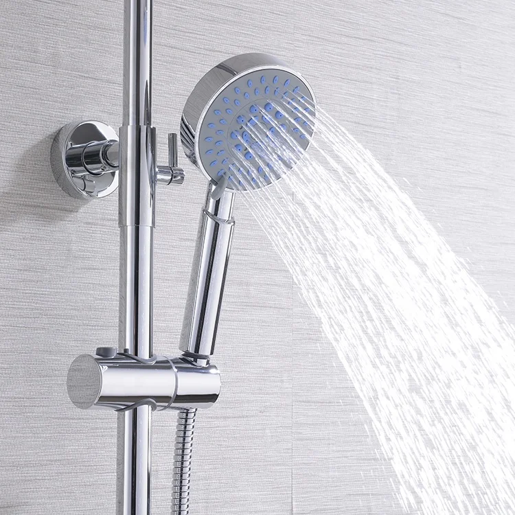 Wholesale Supplier Sanitary Bathroom Shower Set Wall-Mounted Chrome Tap Shower Faucet For Bathroom