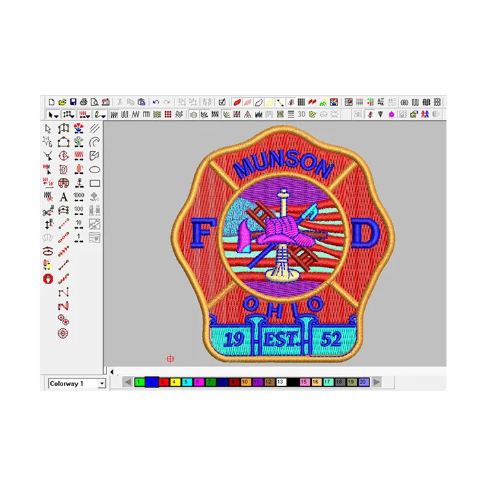 Fast High-quality Special Patches Clothes Computer Designs Patch For Clothing Martial Arts Uniform Embroidery Badges Design