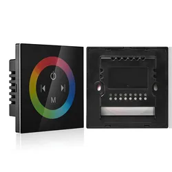 Newest design fashion style custom silk printing pattern glass screen smart home touch light switch enclosures