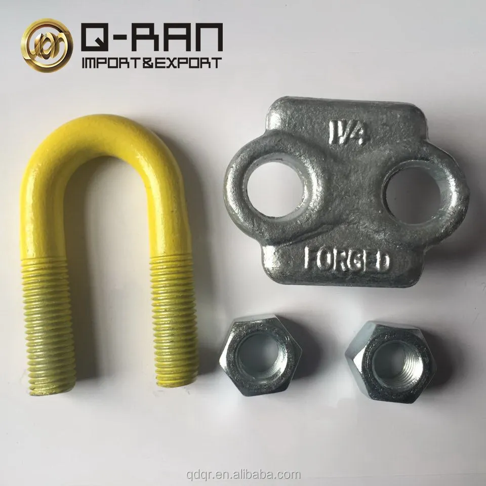
Wire Rope Fittings Alloy steel Cable Connectors U Bolt Clamp 