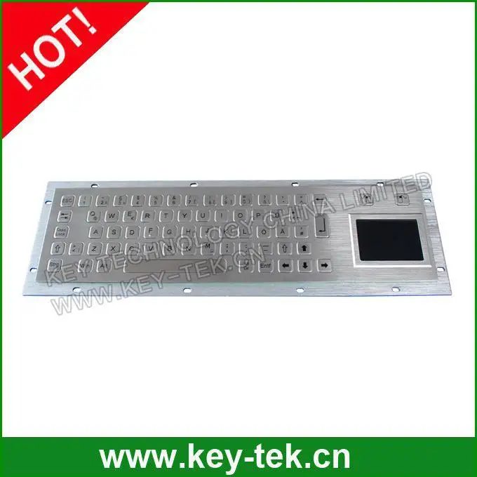 Антивандаль металлик коротким ходом клавиатура с сенсорная панель