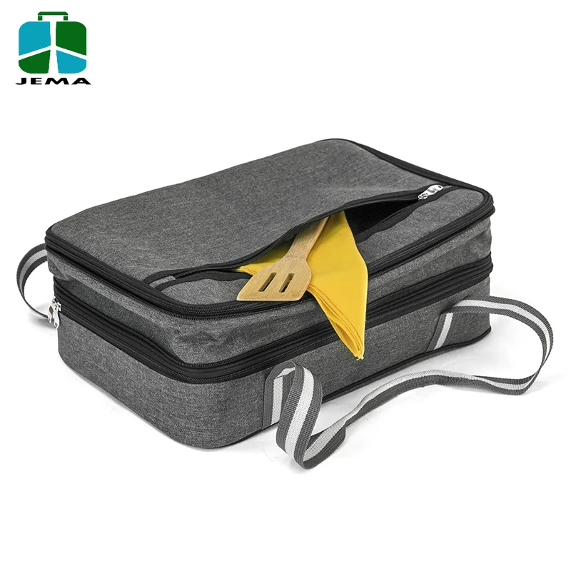 Expandable oversized insulated food delivery bag Hot and Cold Thermal Bag