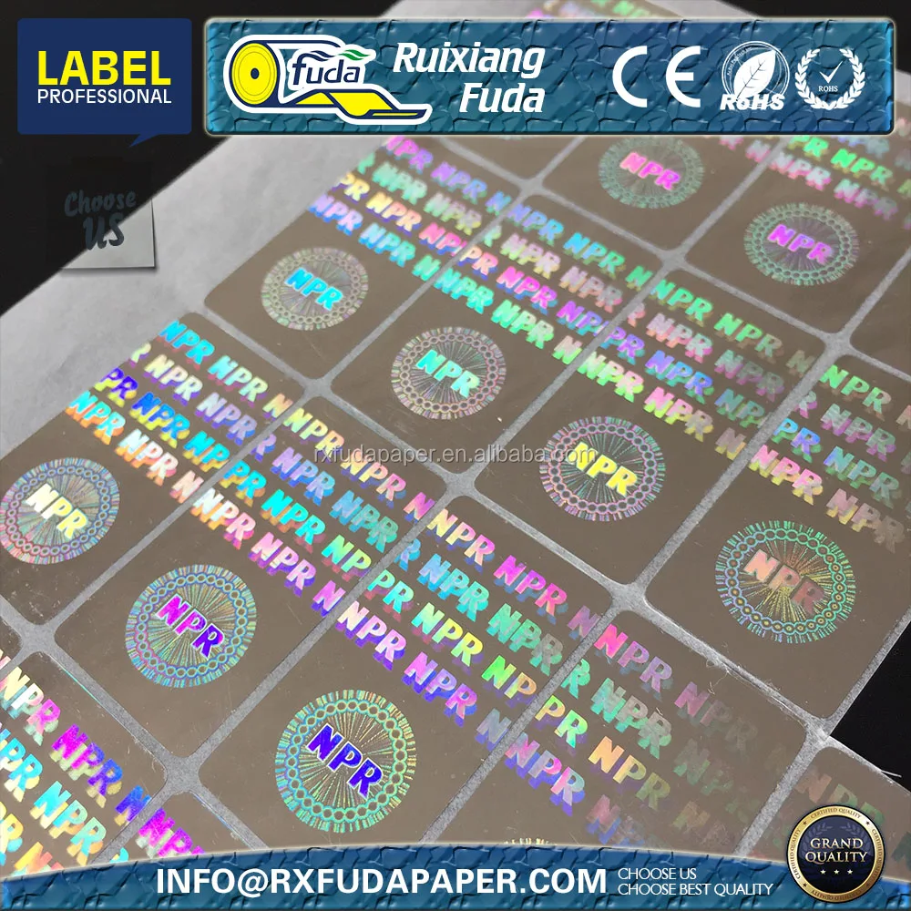 Security label hologram sticker