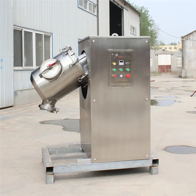 JINHE brand JHN55 stainless steel 304 dry food powder 3D mixer coffee powder mixer