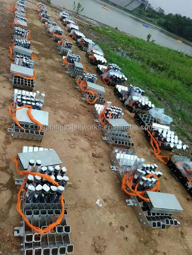 Happiness factory 3 inch 25 shots removable mortars tubes special-effect fireworks display racks