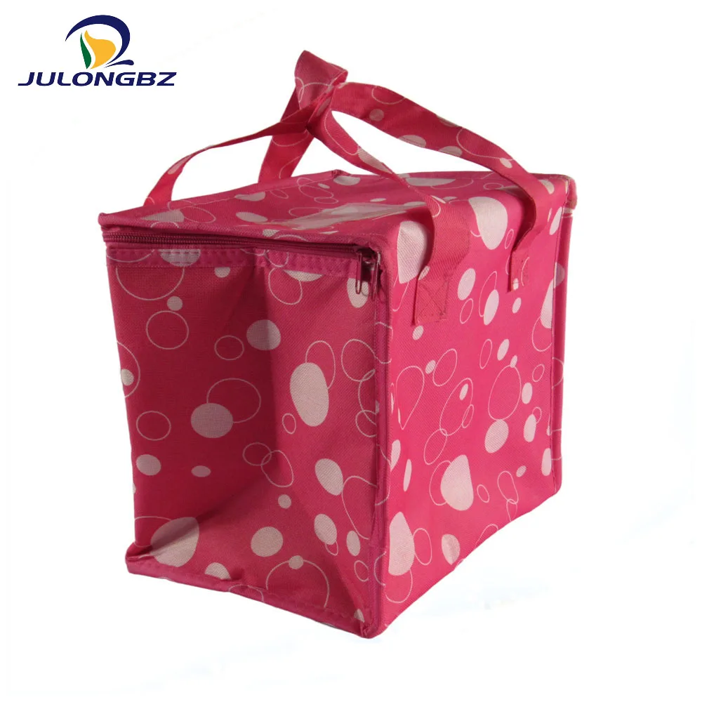 Custom insulated oxford cloth bag, colorful large capacity Oxford lunch bag