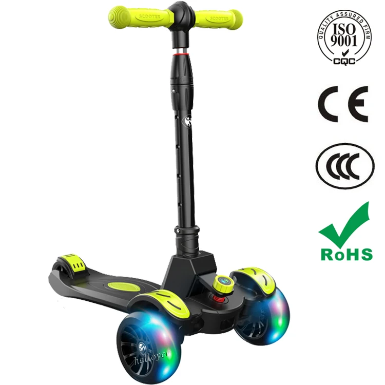 Amazing Wholesale Price Foldable Flashing Wheel Kids Scooter, 3 Wheel Kids Kick Scooter