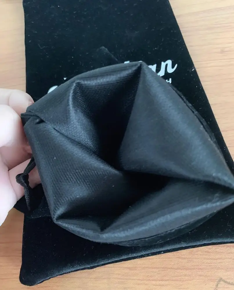 Custom Black Velvet Gift Bag with Drawstring Package Screen Printing Ar Glasses Gift,jewelry & Watch & Eyewear Gold Foil Glasses