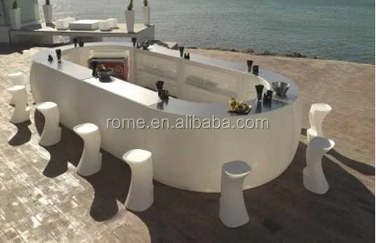 Rechargeable LED Furniture Beach Event Club Outdoor Bar Counter