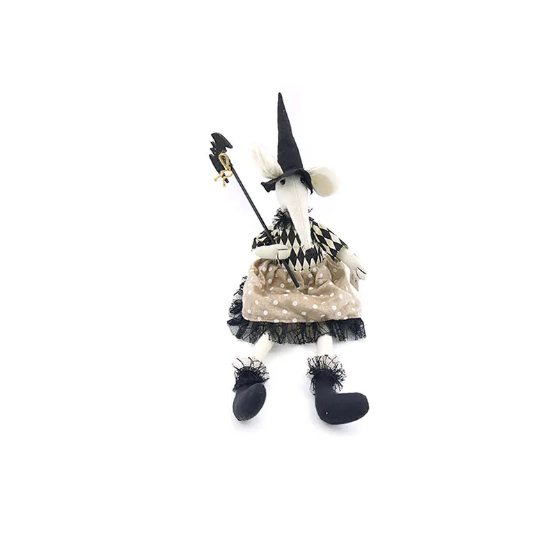 61CM white/black/grey sitting mouse halloween dolls christmas decoration