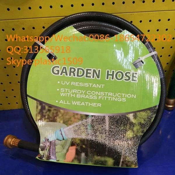 Anti Kink PVC Fiber Braided Reinforced Garden Hose with Brass Accessories