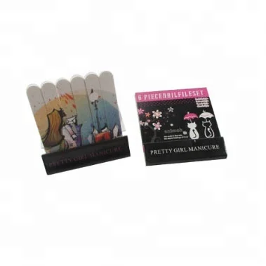 Supplier customized design mini manicure nail care sanding polish file emery board match box