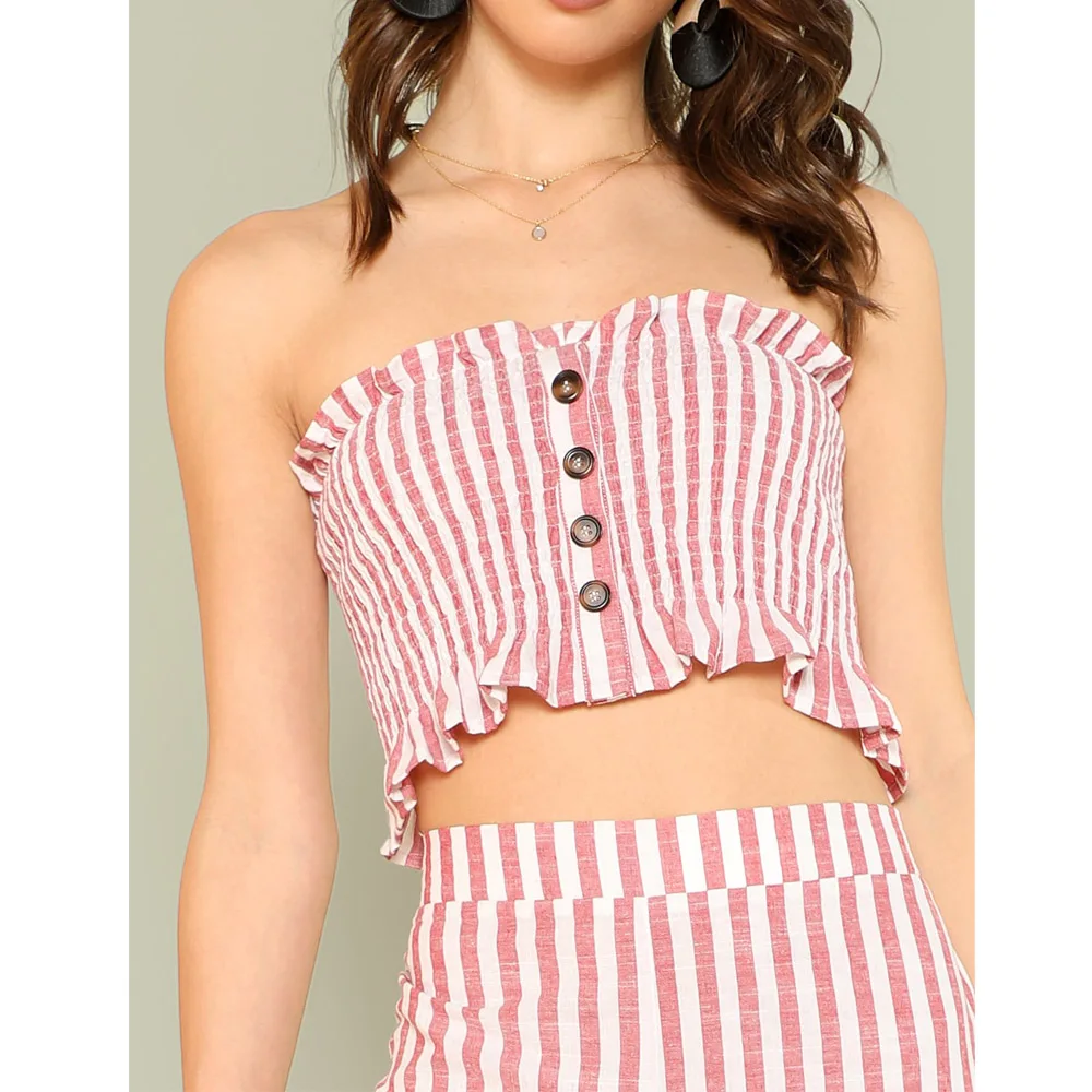 stripe palazzo trouser pants women