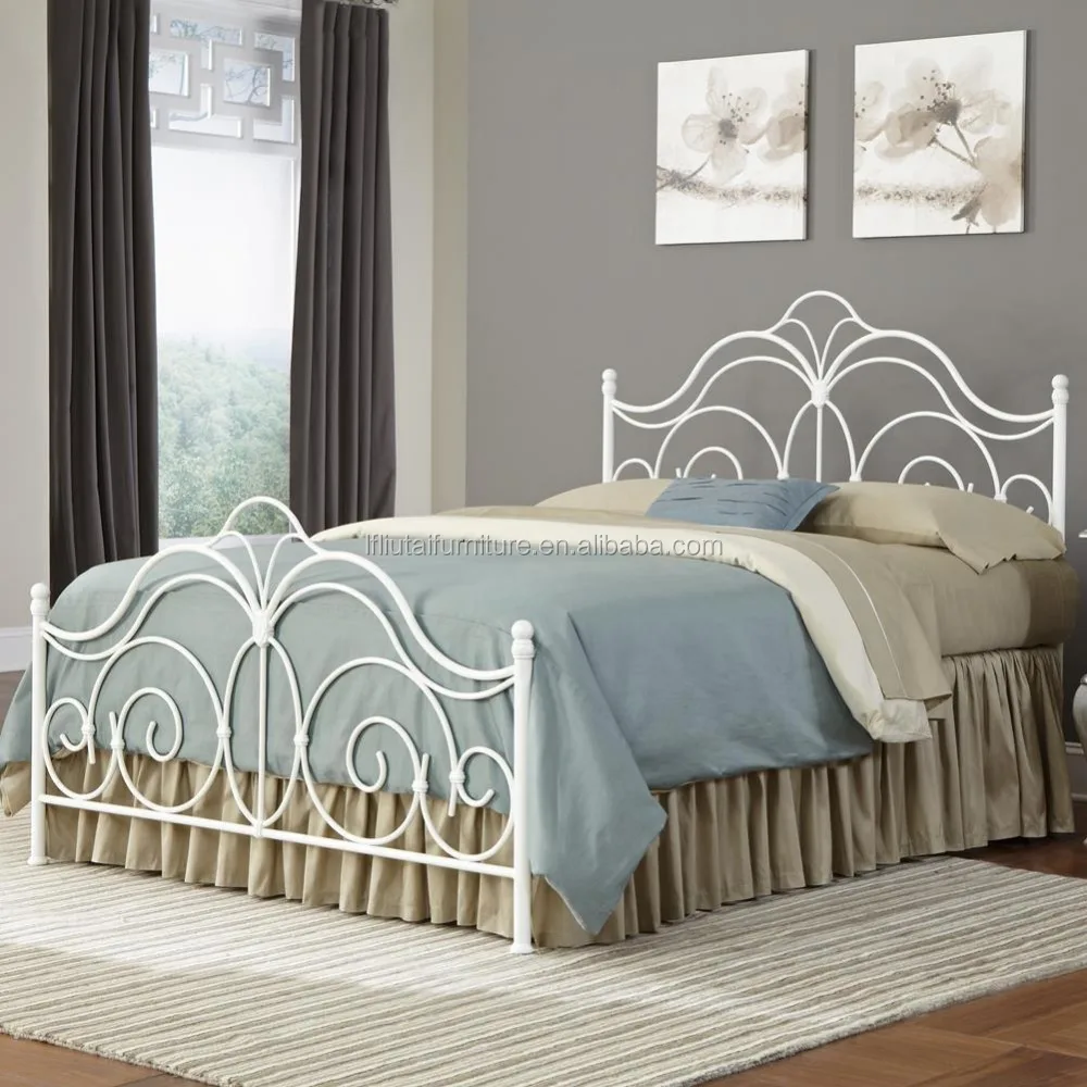 
Cheap wrought iron bed / metal steel bed bedroom furniture 