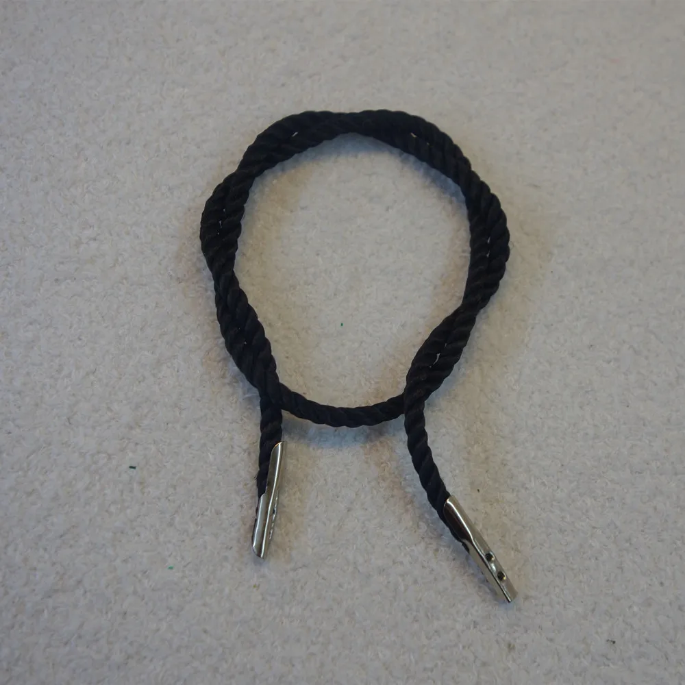 
Recyclable Custom Metal Tips Elastic Cord Shoelace 