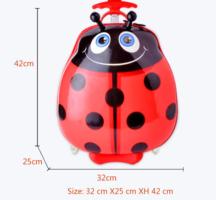 
Animal Red Color 2 wheels trolley suitcase For Kids,Travel Suitcase Kids luggage 