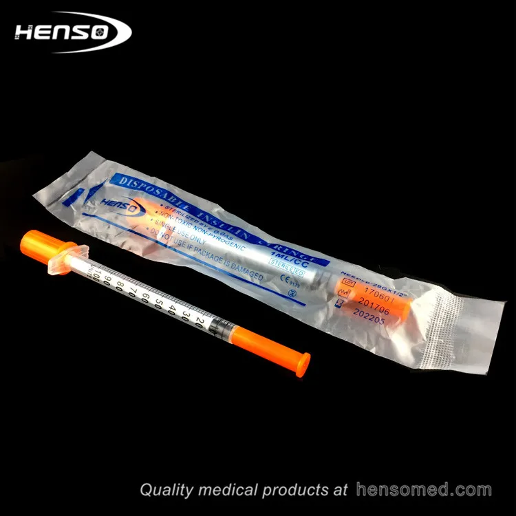 
Henso Plastic 1cc Insulin Syringe 