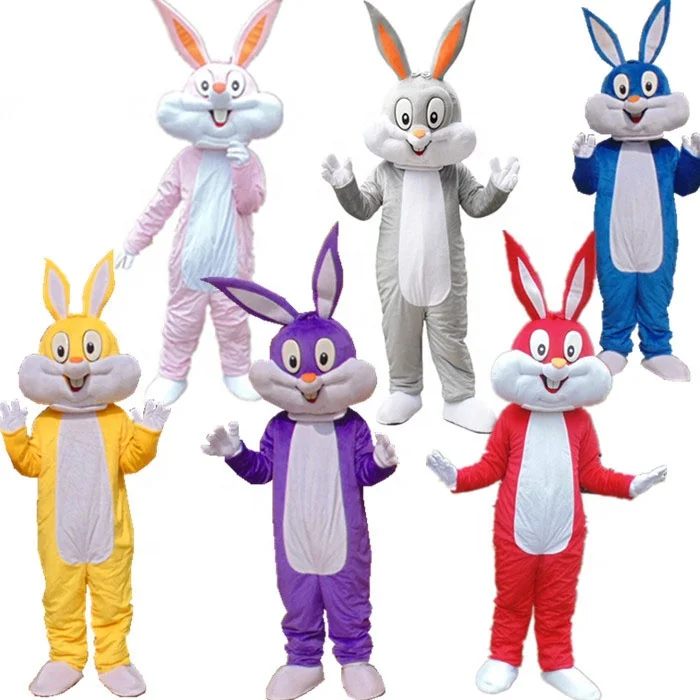 
Wholesale new popular funny Easter rabbit bugs bunny mascot costumes for adult 