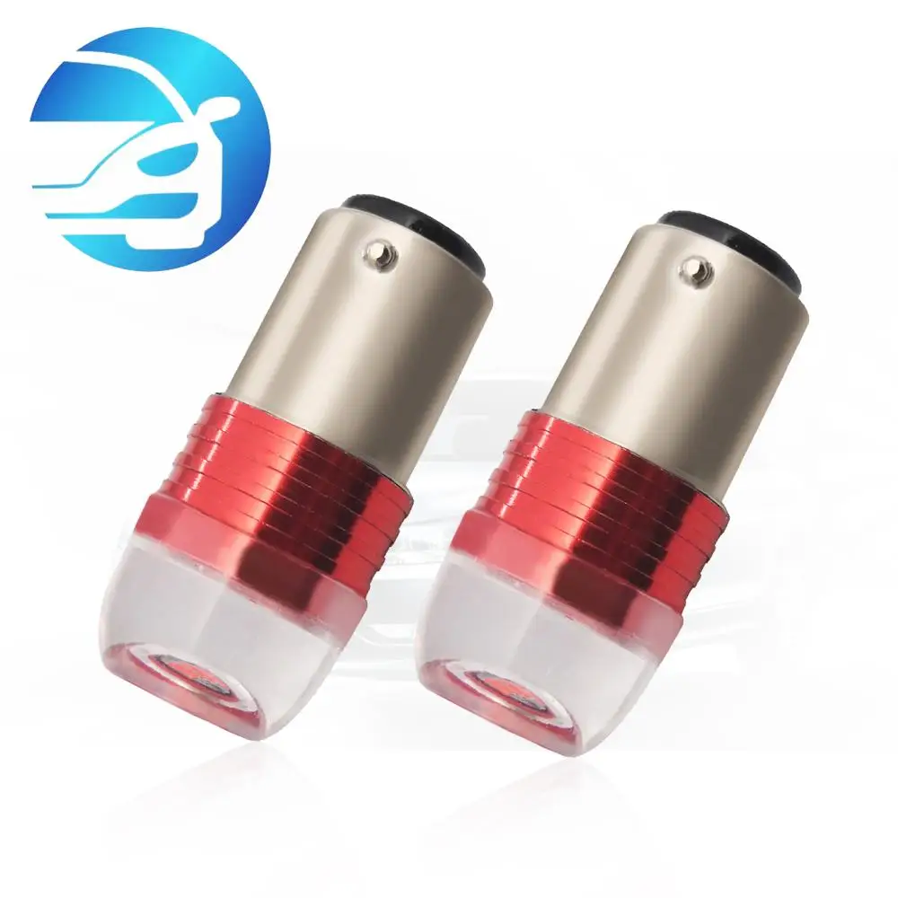 Perfect led Flashing Brake Lighting Strobe Function White Red Color 1156 1157 7440 7443 LED Car Bulb Stop Light