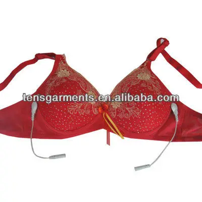 
Microcurrent electric massage breast enlargement Bra for TENS unit 