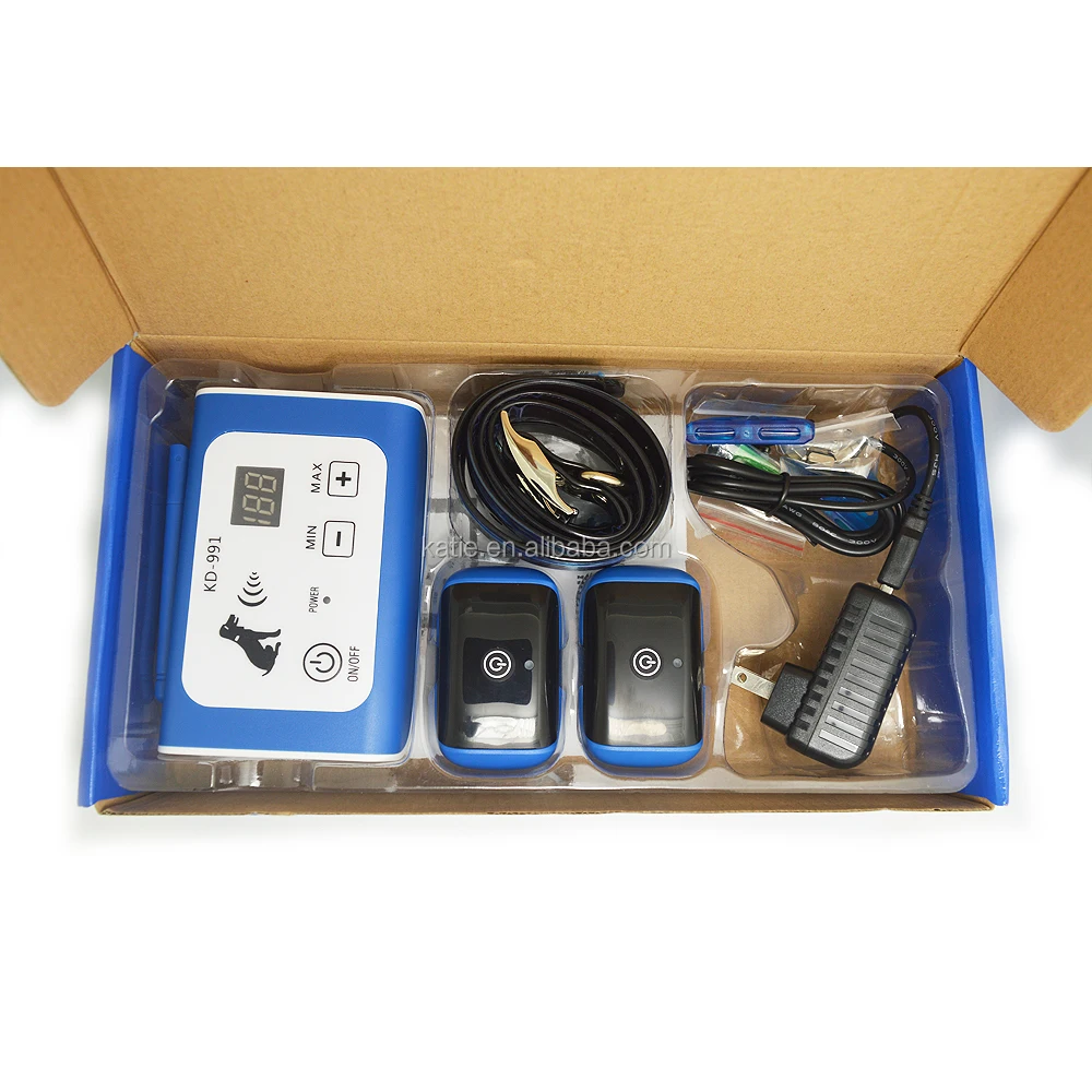 
Dog No Bark Shock Trainer Collar Training Device Wireless Fences with 2 Waterproof Shock Training Receiver Collars 