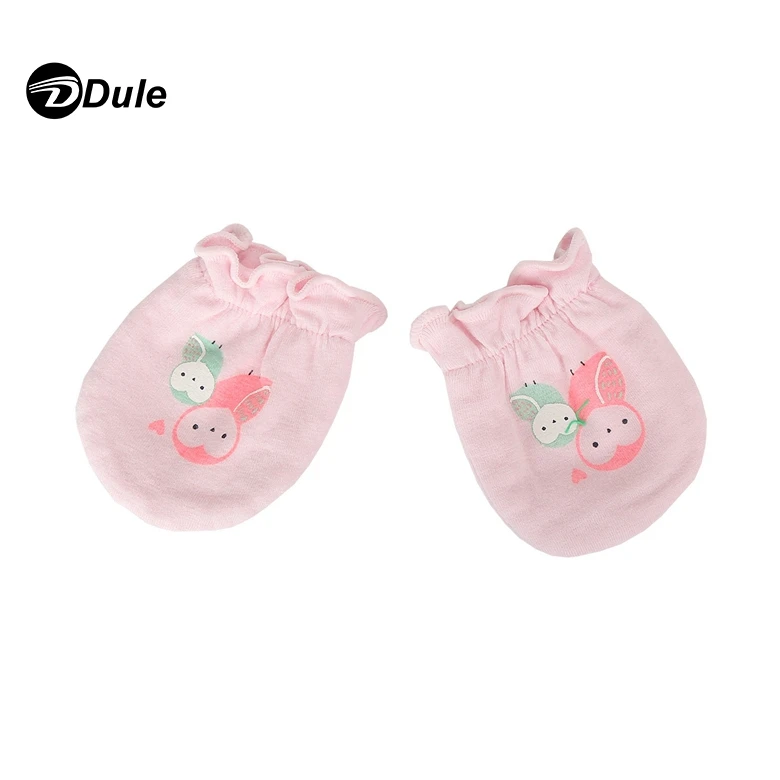 201903 pink color Newborn Baby Lovely Printed Cotton Baby Gloves Newborn Baby Mittens (60821403437)
