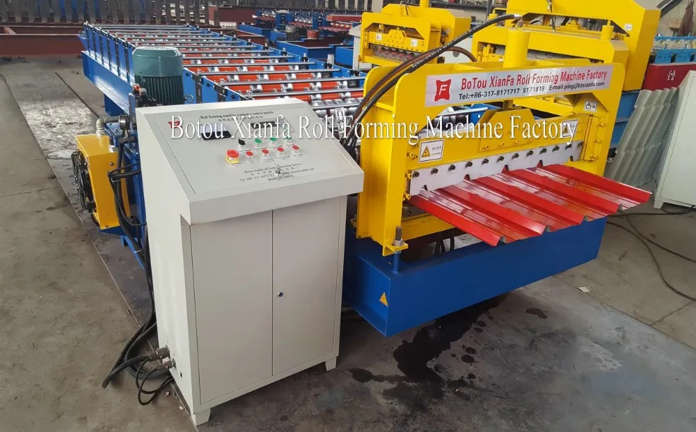 Auto Aluminum Roofing Sheet Iron Sheet Roll Forming Making Machine