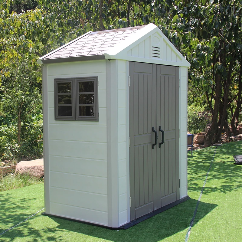 
HDPE Plastic outdoor garden storage shed for backyard 