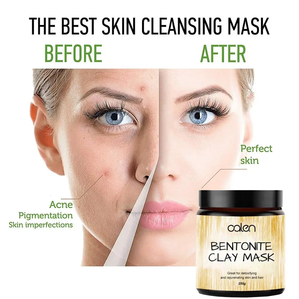 Private Label Body And Hair Care Products Organic Bentonite Clay Mask