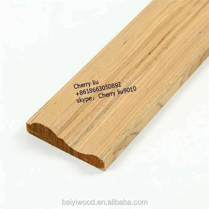
decorative Recon teak wood beading margin moulding 