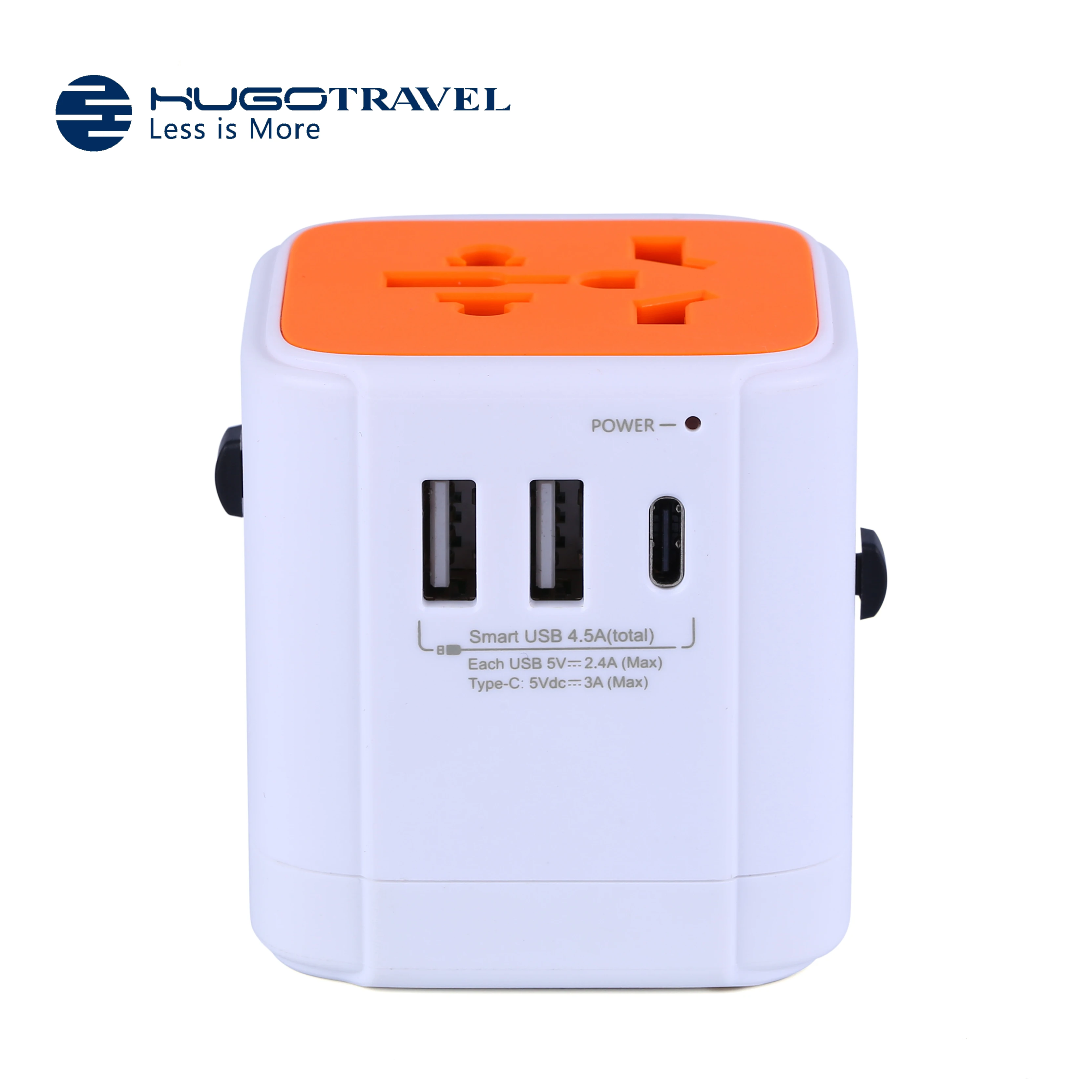 
New style USB Universal Travel Adapter USA Europe UK AUS worldwide plugs travel adaptor 