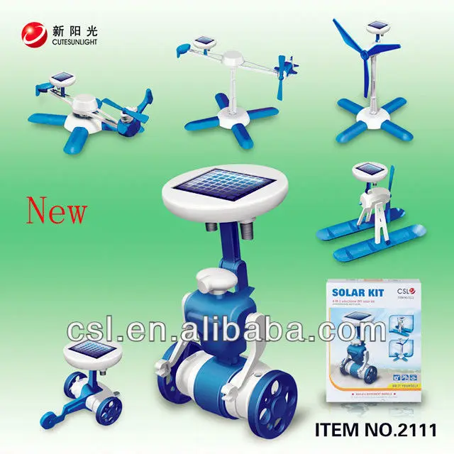 
solar toys DIY 6 in 1 news 