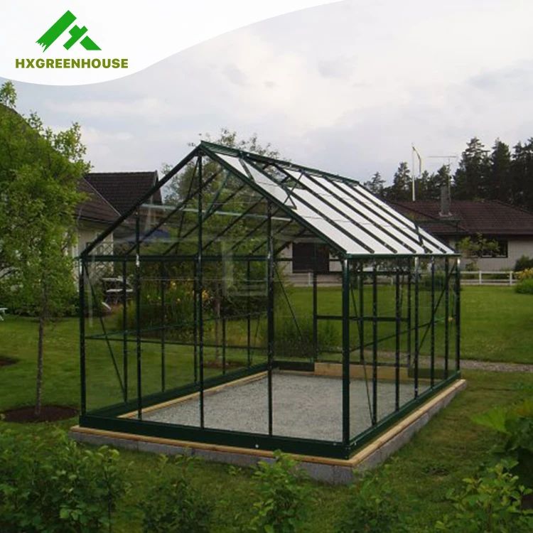 HX75126G Selling in europe spring clips glass greenhouse