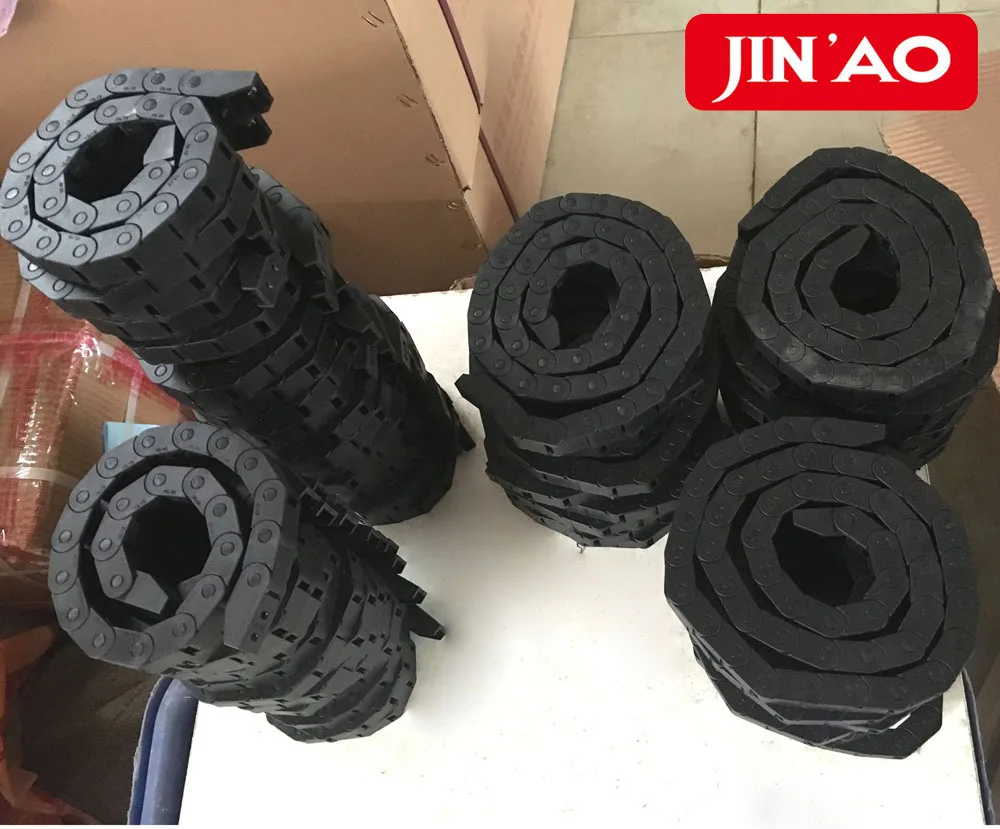 Drag Chain Transmission Plastic Machine Cable Wire Carrier with end connectors