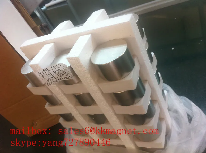 Magnit Neodimovy большой цилиндр постоянного генератора неодимовый N38, N40, N42, N45, N48, N50, N52