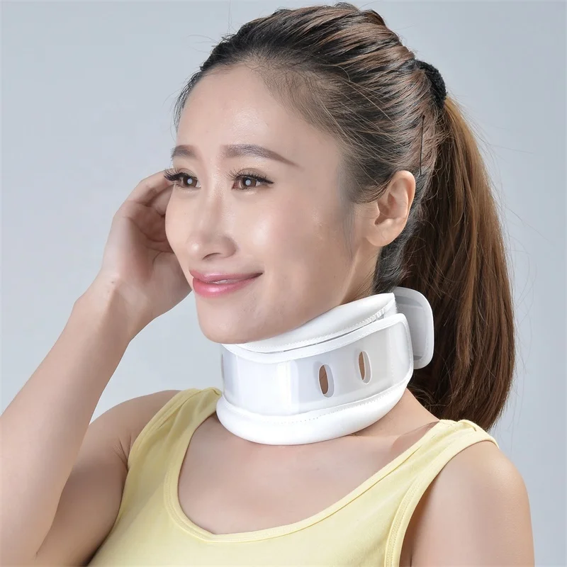 Plastic Neck Cervical Collar Hospital Cervical Neck Traction Device Orthopedics Relieve Neck Pain Medical Care White Class I